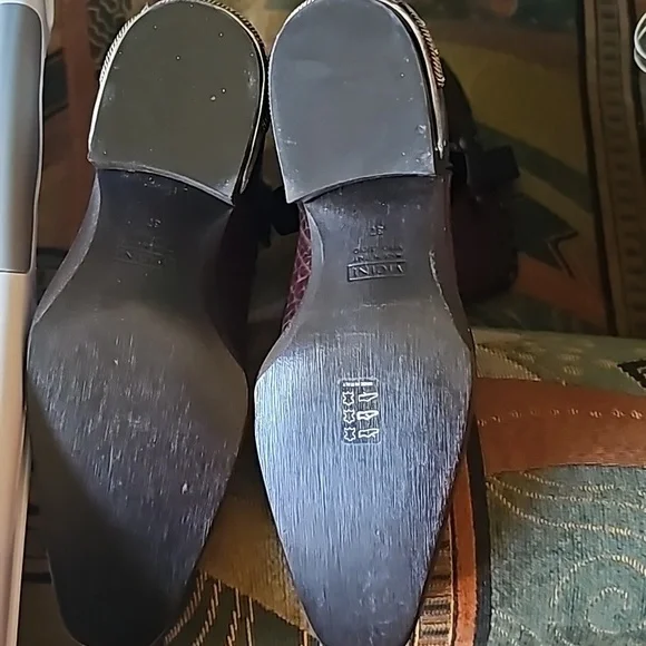 GIUSEPPE ZANOTTI BROWN & BLK LEATHER HARNESS EMBELLISHED BOOTS WITH BUCKLE TRIM! - Picture 6 of 11